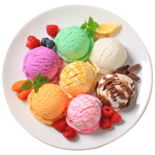 a lot of ice cream